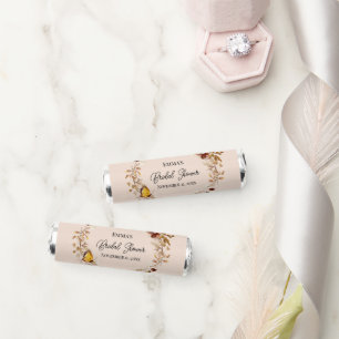 Autumn Beige Wildflower Breath Savers Mint Favor