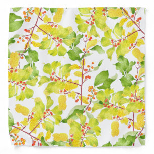 Autumn Berries on a Bandana