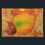 Autumn Berries Placemat<br><div class="desc">An autumnal place mat with ripening berries, color changing leaves and a cute butterfly.</div>