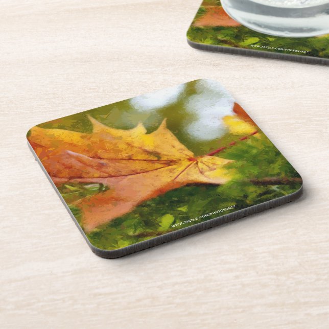 Autumn Beverage Coaster (Left Side)