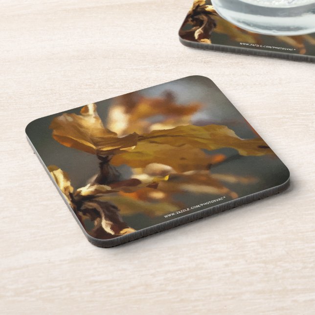Autumn Beverage Coaster (Left Side)