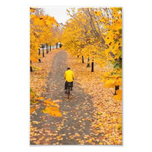 Autumn Biking Photo Print