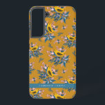Autumn Birds and Flowers Pattern Personalized Samsung Galaxy S22  Case<br><div class="desc">Customizable Samsung Galaxy Case. It features a pattern of birds,  foliage,  berries and flowers. Personalize this botanical Samasung case by adding your own name or adding a short phrase. This fall theme Samsung Galaxy Case is perfect as a personalized gift.</div>