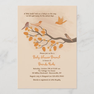 Autumn Birds Invitation