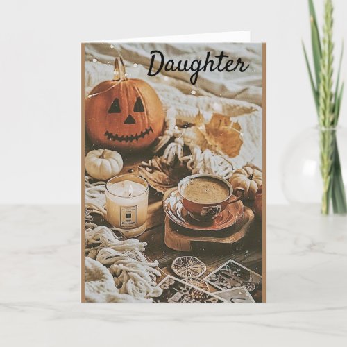 AUTUMN BIRTHDAY WISHES DAUTHER CARD