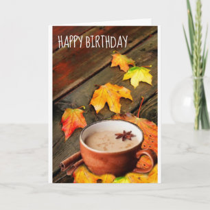 **AUTUMN BIRTHDAY WISHES FOR YOU" HOLIDAY CARD