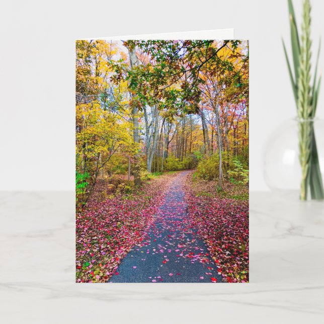 Autumn Blank Greeting Card (Front)