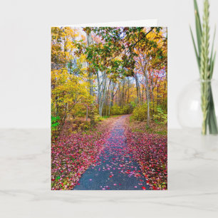 Autumn Blank Greeting Card