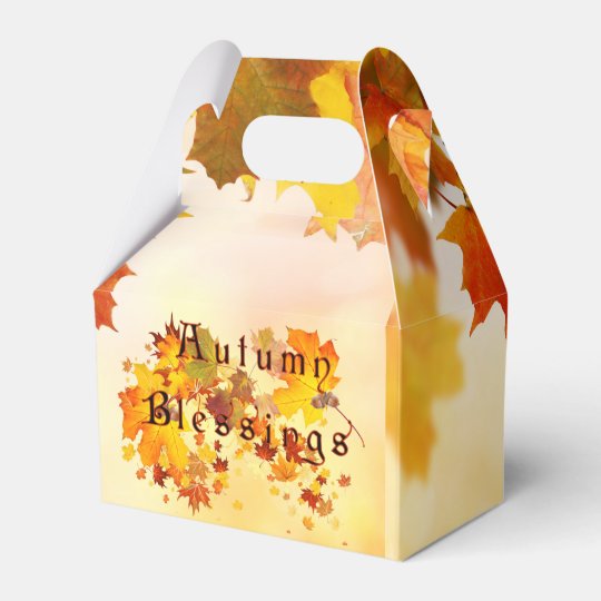 Autumn Blessing Favor Box | Zazzle.com