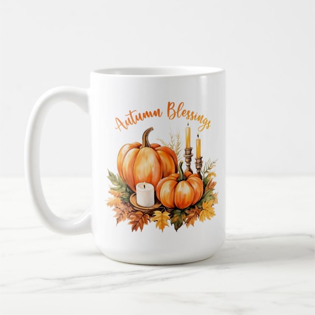 Autumn Blessings Coffee Mug (Left)