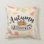 Autumn Blessings Fall Pillow<br><div class="desc">Spruce up your fall decor with this cute autumn blessings pillow. The perfect addition to your fall home decor.</div>