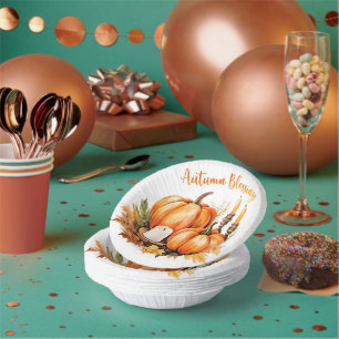 Autumn Blessings Paper Bowls