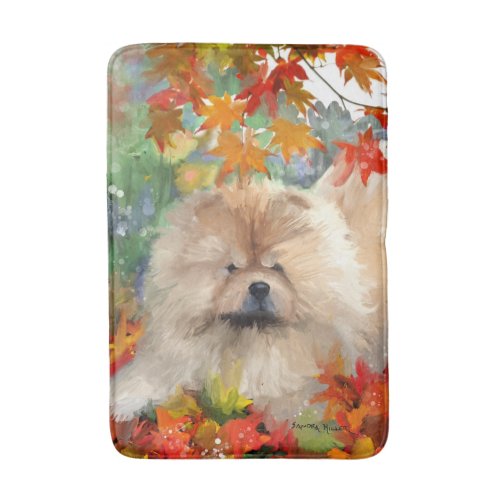 AUTUMN BLISS chow crate pad vertical layout Bath Mat