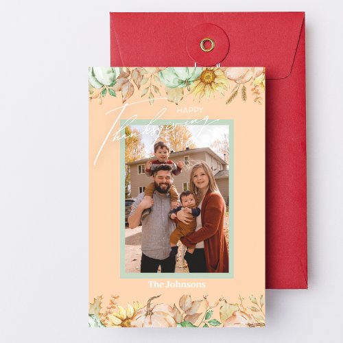 Autumn Bliss Family Photo Card