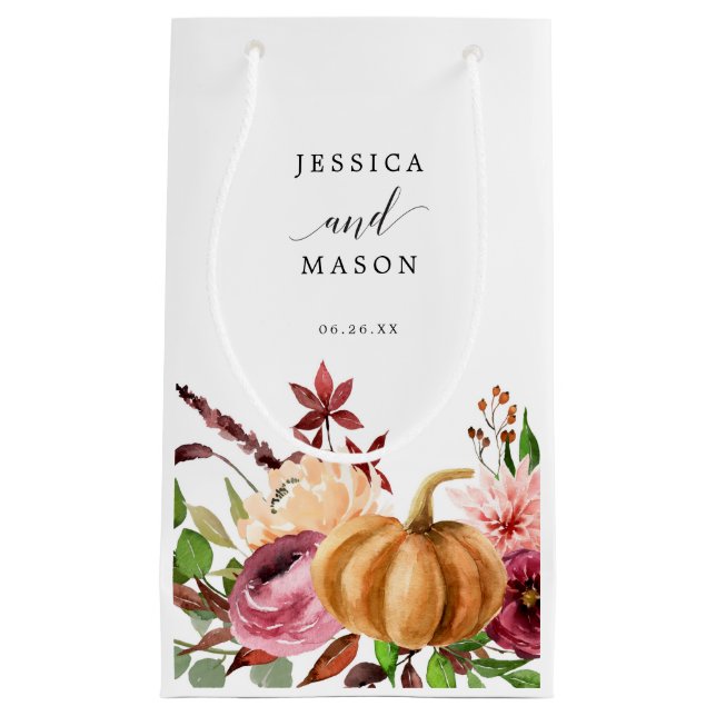 Autumn Bliss Hotel Wedding Gift Bag (Front)