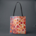 Autumn Bliss Watercolor Tote Bag<br><div class="desc">Fall in love with fall all over again with this gorgeous tote. Vibrant watercolor hues that brighten even the cloudiest day. Designed for those who appreciate art,  nature,  and sustainability. Makes a thoughtful and practical gift for friends or family. Maple leaf magic in a reusable,  washable tote bag.</div>