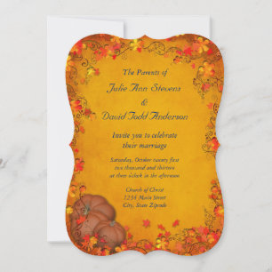 Autumn Bliss Wedding Invitation