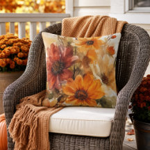 Autumn Bloom Fall Florals Watercolor