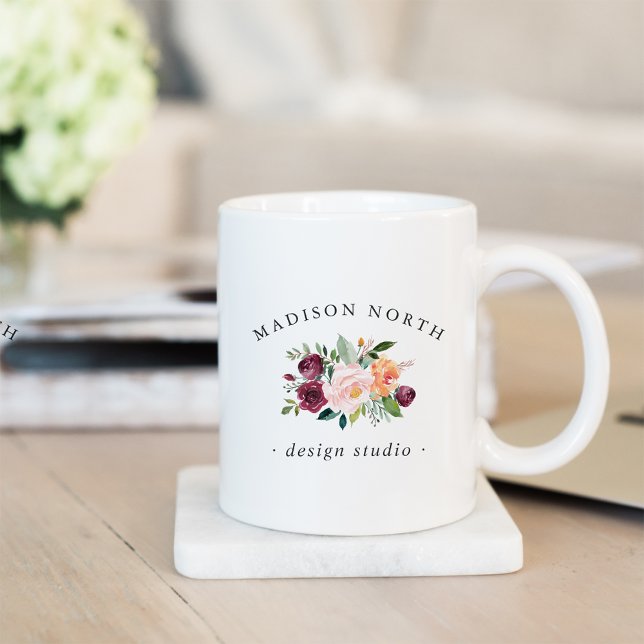 Autumn Bloom | Floral Logo Coffee Mug (Creator Uploaded)