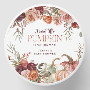 Autumn Blooms 'a little pumpkin' Baby Shower Mini Candle Favors