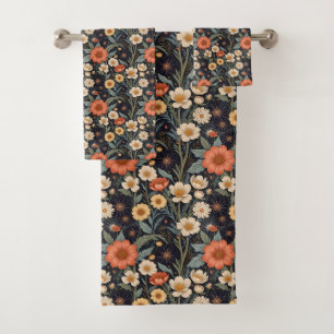 Autumn Blooms Bath Towel Set