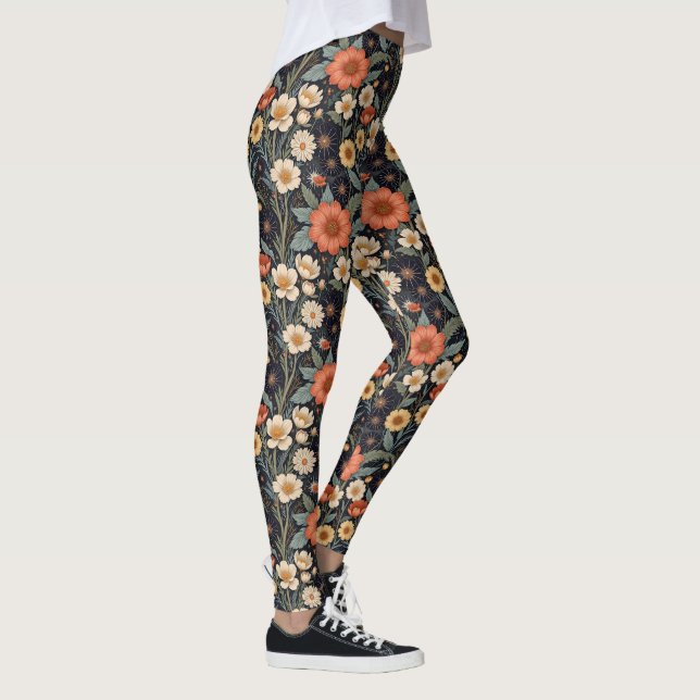 Autumn Blooms Leggings (Right)