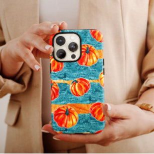 Autumn Blue Pumpkin iPhone Case Mate
