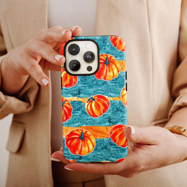Autumn Blue Pumpkin iPhone Case Mate (Creator Uploaded)