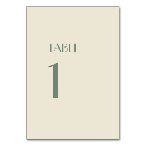 Autumn Boho Deco  Cream Table Numbers Sign