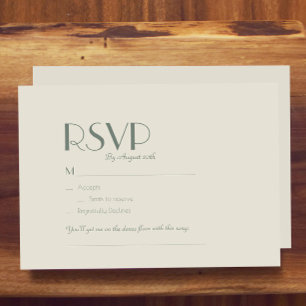 Autumn Boho Deco   Cream Wedding Song Request RSVP Card