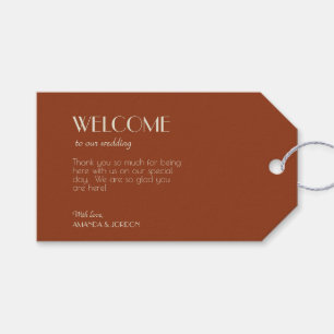 Autumn Boho Deco   Rust Wedding Gift Tags