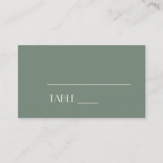 Autumn Boho Deco | Sage Green Wedding Place Card