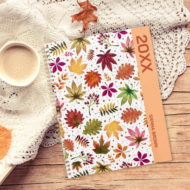 Autumn Botanical Rustic Fall Leaves Name Planner (Autumn Botanical Rustic Fall Leaves Name Planner)