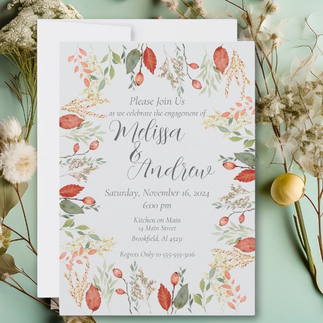 Autumn Botanical Wedding  Invitation (Creator Uploaded)