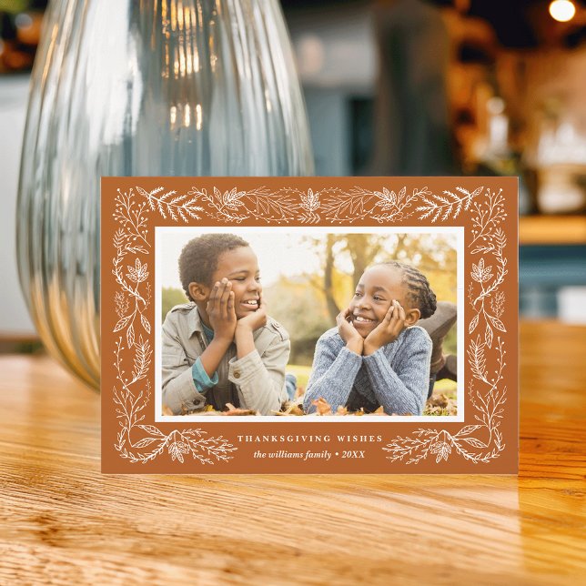 Autumn Botanicals | Thanksgiving Photo Card (Creator Uploaded)