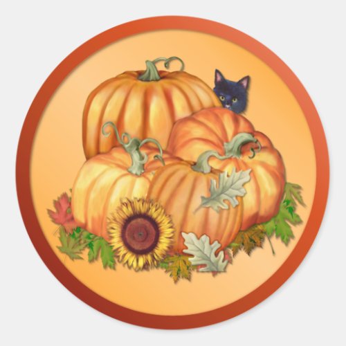 Autumn Bounty Classic Round Sticker
