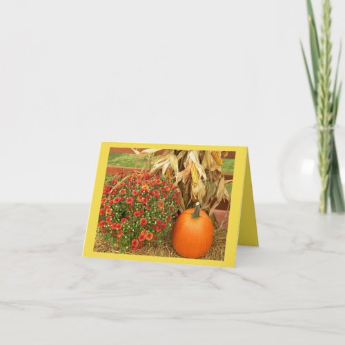 Autumn Bounty Thanksgiving Holiday Card