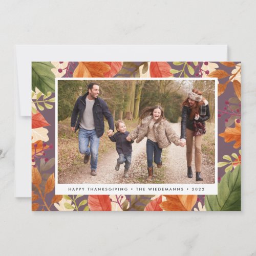 Autumn Bounty  Thanksgiving Photo Card