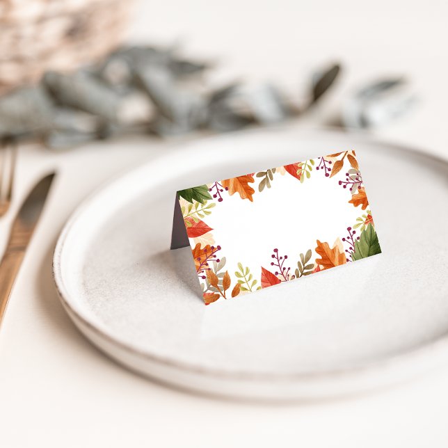Autumn Bounty | Thanksgiving Place Card (Creator Uploaded)