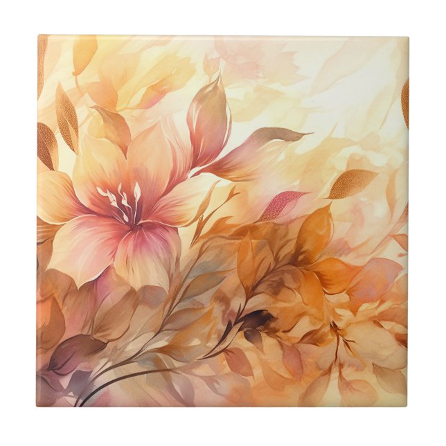 Autumn Bouquet Ceramic Tile (Front)