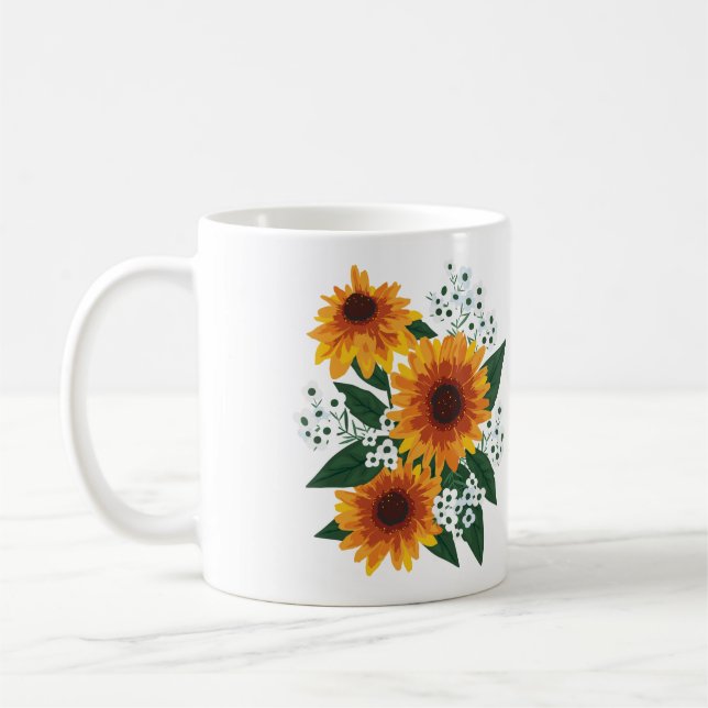 Autumn Bouquet Coffee Mug (Left)