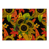 Autumn bouquet on black (Front Horizontal)