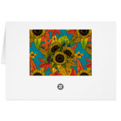 Autumn bouquet on blue (Back Horizontal)