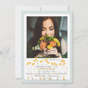 Autumn Branch Photo Invitation