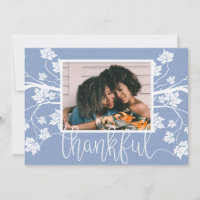 Autumn Branches Leaves Thanksgiving Photo Card