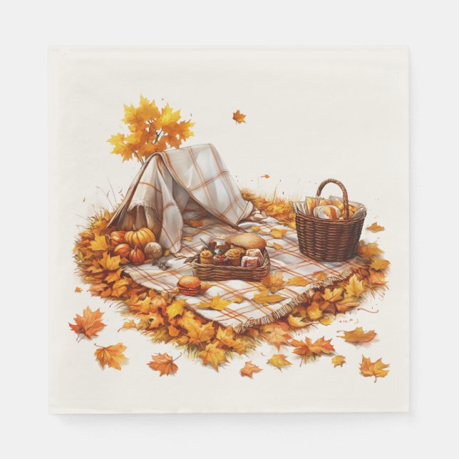 Autumn breakfast napkins (Front)