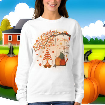 Autumn Breeze Pumpkins Please Fall Seasonal Sweatshirt by DoodlesHolidayGifts at Zazzle