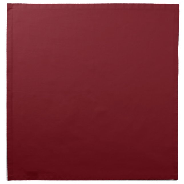 Autumn Brick Red Cloth Napkin (Front)