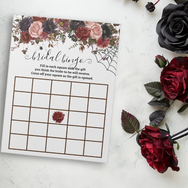 Autumn Bridal Bingo Halloween Boho Floral  Notepad (Creator Uploaded)