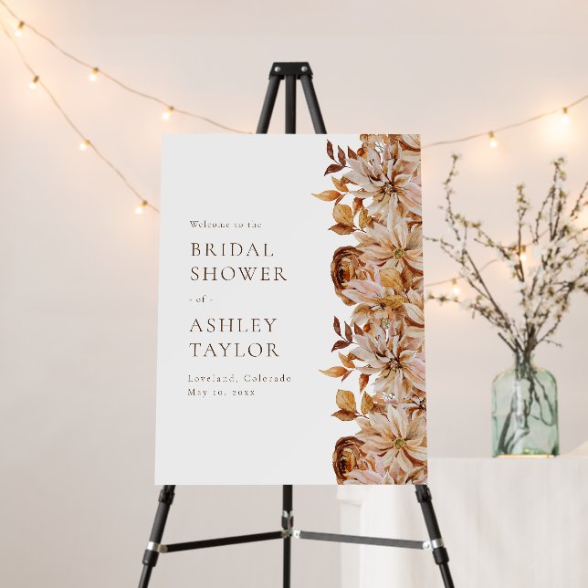 Autumn Bridal Shower Foam Board (In Situ (Stand))